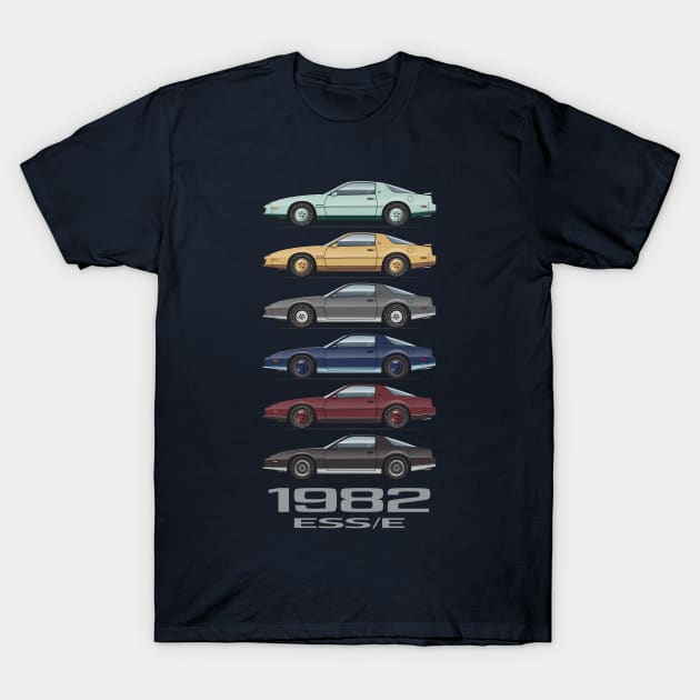 1982 SE Birds T-Shirt by ArtOnWheels